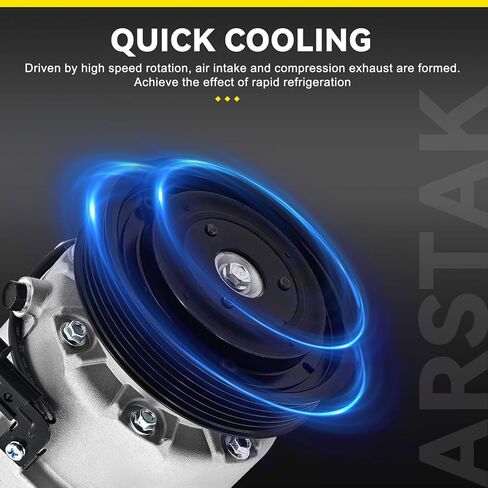 ضاغط مكيف الهواء مع قابض يناسب هيونداي إلنترا، إلنترا كوبيه جي تي، لكيا فورتي 5 فورتي كوب سول EV استبدال # 197383، 198383، 97701A5800، 97701F2800 in Kuwait