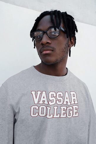 Vassar College Block Letters Unisex Crewneck Sweatshirt - Vassar Brewers Apparel in Saudi Arabia