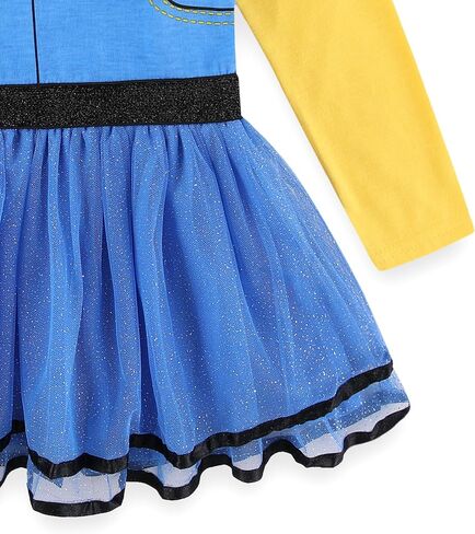 Universal Minions Girls 2 قطعة طويلة الأكمام بريق تول لباس وجوارب القدمين للأطفال الصغار in Saudi Arabia