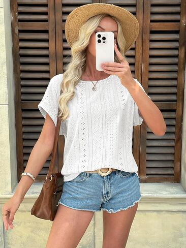 السترات النسائية في Athmile Lourd Fit Blouses Summer Summer Summer Stops مع ملابس شاطئية منحنية للنساء in Kuwait