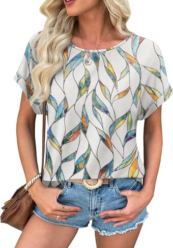 السترات النسائية في Athmile Lourd Fit Blouses Summer Summer Summer Stops مع ملابس شاطئية منحنية للنساء in Saudi Arabia