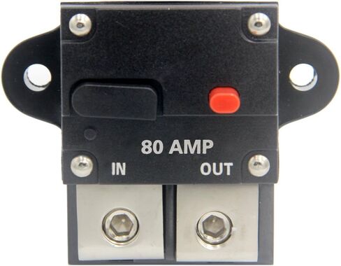 ZOOKOTO 200 Amp Circuit Breaker, Automotive High Current 0 2 4 8 Gauge Wire Disconnect Inline Fuse Blocks, 12V Manual Reset Power Invertor Systems 200A in Saudi Arabia