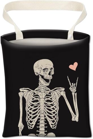 Car Trash Can, Cute Car Trash Bag, Hanging Car Organizer and Storage Bag, Trash Bin for Car Accessories, Vehicle, Travelling, Camping Cool Skull Heart in Kuwait