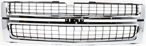 Garage-Pro Grille Assembly لـ Chevrolet Silverado 2500 HD/3500 HD 07-10 Shell Chrome Plastic W/Black Insert in Kuwait