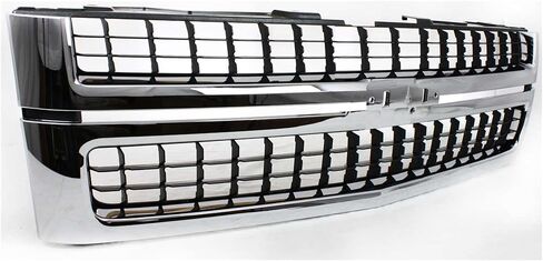 Garage-Pro Grille Assembly لـ Chevrolet Silverado 2500 HD/3500 HD 07-10 Shell Chrome Plastic W/Black Insert in Kuwait
