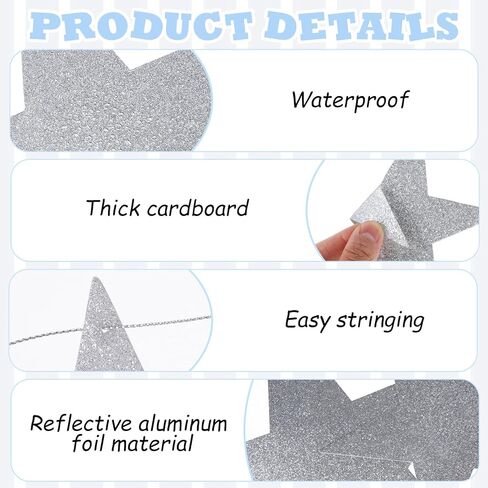 24 Pcs 4 Sizes Glitter Star Cardboard with Nylon String Silver Glitter Stars Cutouts for Party Decoration Silver Cardboard Stars Double Printed Paper Star Decorations for Wedding Wall Decor in Kuwait