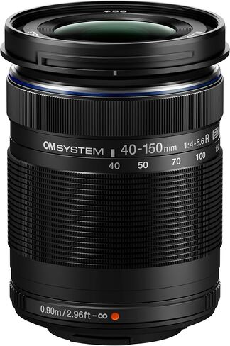 OM SYSTEM M.Zuiko Digital ED 40-150 mm F4-5.6 Lens, Telephoto Zoom, Suitable for All MFT Cameras (Olympus OM-D & Pen Models, Panasonic G Series), Silver in Kuwait