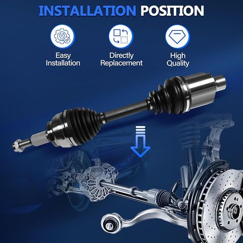 CV Axle Front Compatible with Dodge Ram 1500 2002 2003 2004 2005 2006 2007 2008 2009 2010 2011 CV Axles Left&Right 4WD (Driver&Passenger Side) CV Joints Shaft Pair Set of 2 in Saudi Arabia
