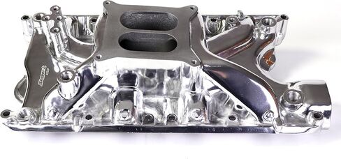 54023 8023 7181 Intake Manifold Aluminum Dual Plane Compatible with Ford Small Block Windsor 351/5.8L 1969-1997 SBF 351W 1,500-6,800 RPM V8 Engine Polished in Saudi Arabia