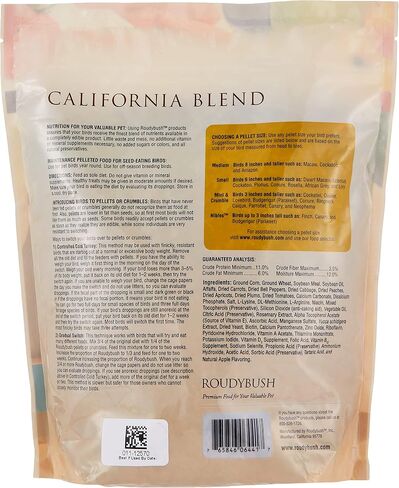 Roudybush California Blend for Birds Medium 10 Lbs (210MDCB) in Kuwait