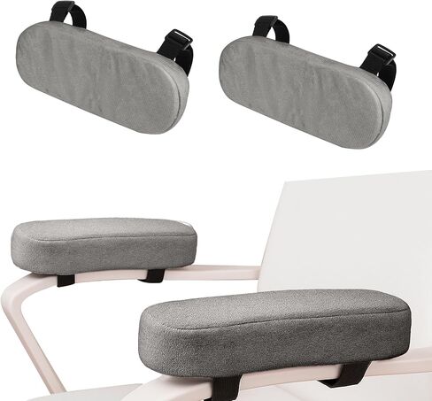 2PCS Car Seat Armrest Covers, Comfortable Auto Seat Elbow Support Cushion Pad, Soft Front Seat Chair Armrest Pads, Anti-Scratch Arm Rest Cover Protectors for Car Home Office (Pink) in Saudi Arabia