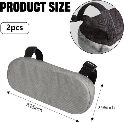 2PCS Car Seat Armrest Covers, Comfortable Auto Seat Elbow Support Cushion Pad, Soft Front Seat Chair Armrest Pads, Anti-Scratch Arm Rest Cover Protectors for Car Home Office (Pink) in Saudi Arabia