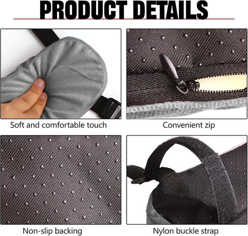 2PCS Car Seat Armrest Covers, Comfortable Auto Seat Elbow Support Cushion Pad, Soft Front Seat Chair Armrest Pads, Anti-Scratch Arm Rest Cover Protectors for Car Home Office (Pink) in Saudi Arabia