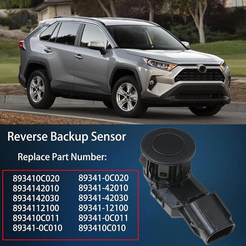 مستشعر مساعدة لوقوف السيارات الاحتياطية العكسي متوافق مع متوافق مع Toyota RAV4 2014-2018 ، Tacoma 2015-2022 ، Tundra 2014-2021 استبدال# 89341-0C010 ، 89341-0C020 in Saudi Arabia