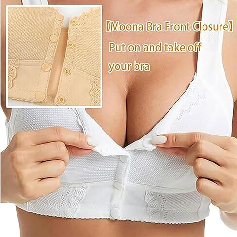 Evybliss Moona Bra for Senior, Moona Bra - Front Closure Breathable for Seniors in Saudi Arabia