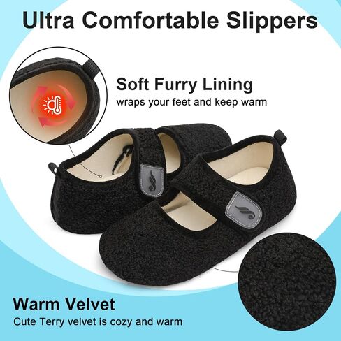 JIASUQI Womens Slippers Wide Diabetic Shoes for Men Adjustable House Shoes Indoor Outdoor Slippers in Kuwait