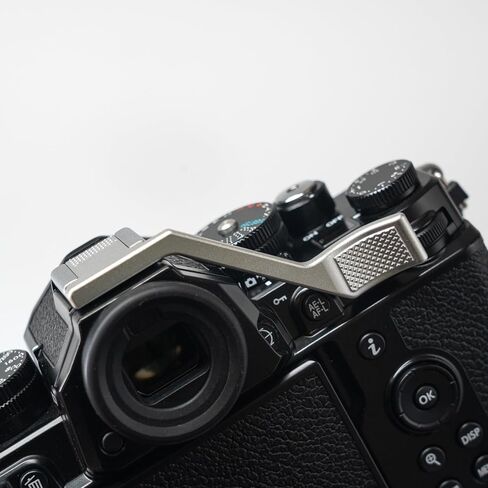 Metal Thumb Up Grip for Nikon Zf Camera, Hot Shoe Thumb Rest Support Grip ，Exclusive Vintage Anti-Slip Pattern, Enhance The camera's Grip Feel (Silver) in Saudi Arabia