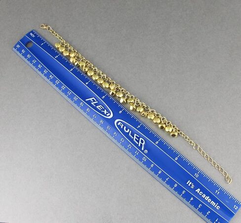 gold jingle bells adjustable anklet ankle bracelet belly dancer 8-10 inches long gold bell anklet Very Jingly in Saudi Arabia
