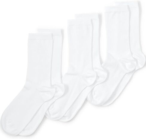 Lands' End Women's 3-Pack Seamless Toe Solid Crew Socks in Saudi Arabia