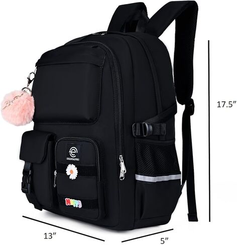 Backpack for women and girls, School backpack, for laptop, books, clothes, outdoor backpack (Purple) in Kuwait