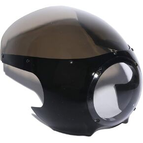 دراجة نارية XMT-Moto 5.75 "5-3/4" المصباح الشاشة الأسود والدخان Retro Cafe Racer Fits For Harley Davidson Sportster 1200 2004 2005 2007 2007 2008 in Kuwait