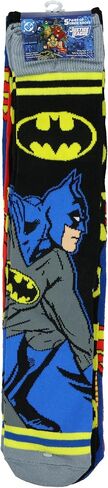 DC Comics Justice League Socks Batman Superman The Flash 5-Pair Mid-Rise Crew Sock Set (Fits Shoe Size 6-12) in Saudi Arabia