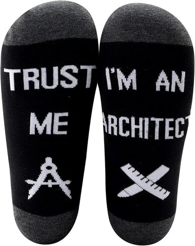MBMSO Funny Architect Gifts 2 Pairs Trust Me I’m an Architect Socks Gifts in Kuwait