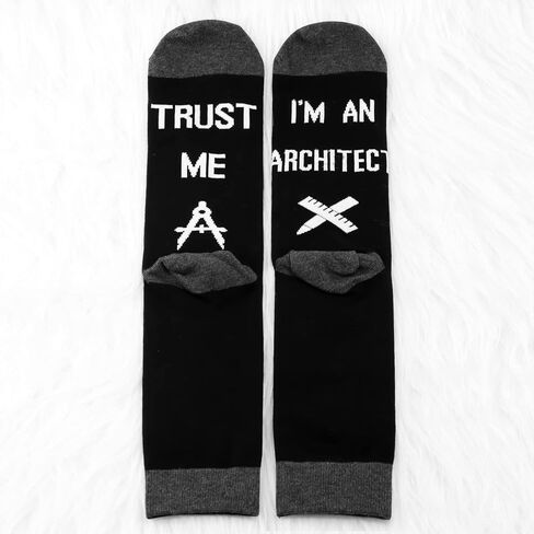 MBMSO Funny Architect Gifts 2 Pairs Trust Me I’m an Architect Socks Gifts in Kuwait