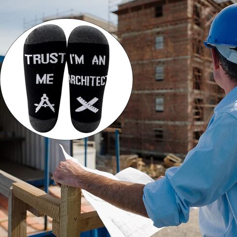 MBMSO Funny Architect Gifts 2 Pairs Trust Me I’m an Architect Socks Gifts in Kuwait