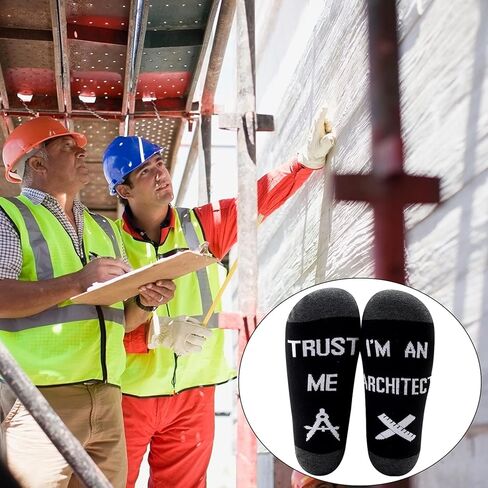 MBMSO Funny Architect Gifts 2 Pairs Trust Me I’m an Architect Socks Gifts in Kuwait