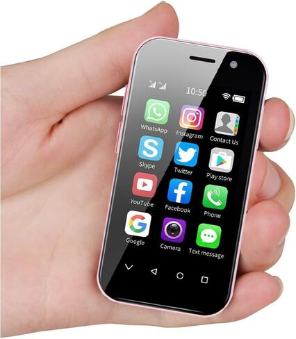 Mini 4G Smartphone Unlocked, 3.0 Inch Dual Sim Quad Core Mini Phone Premium Child Phone Small Phone Student Pocket Cellphone, 2+16GB (Black) in Saudi Arabia