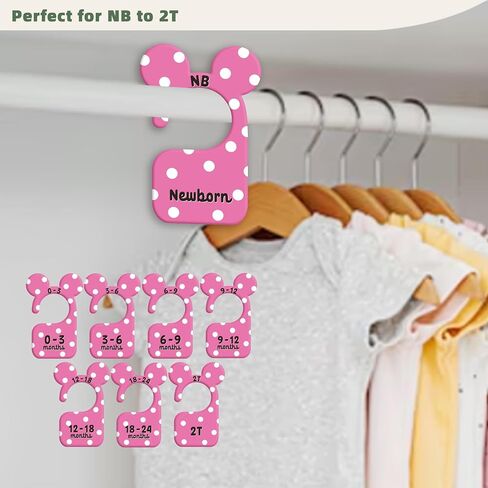 Jungle Animals Baby Closets Organizer, Nursery Closets Dividers for Newborn to 24 Months, Greenery Hangers with Double Size Dividers in Saudi Arabia
