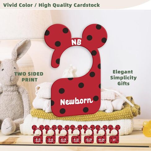 Jungle Animals Baby Closets Organizer, Nursery Closets Dividers for Newborn to 24 Months, Greenery Hangers with Double Size Dividers in Saudi Arabia