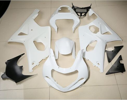 XMT-MOTO Injection ABS ABS FAIRING HOUDWORK KIT FITS لـ SUZUKI GSXR1000 2000 2001 2002 ، أبيض غير مصقول in Kuwait
