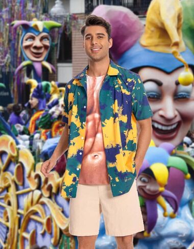Funny 4th of July Shirt for Men USA Flag Patriotic Outfits for Party Hawaii Bowling Outfits in Kuwait