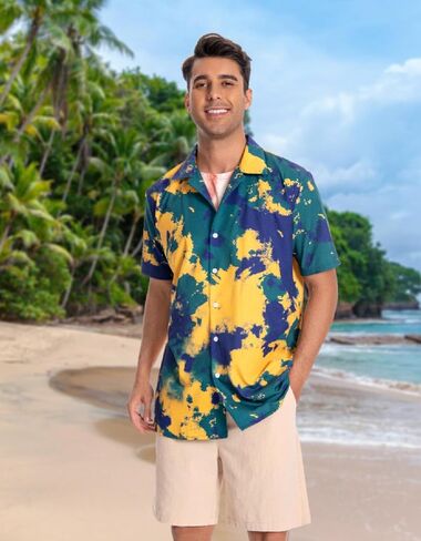 Funny 4th of July Shirt for Men USA Flag Patriotic Outfits for Party Hawaii Bowling Outfits in Kuwait