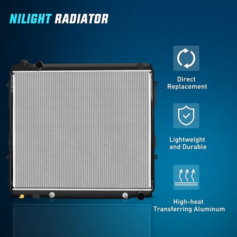 Nilight Radiator for Toyota Sequoia 2001 2002 2003 2004 2005 2006 2007, Tundra 4.7L V8 2004-2006 in Saudi Arabia
