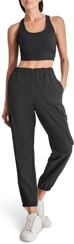 DKNY Women's Wide Leg Adjustable Waistcord Cargo Pant in Saudi Arabia