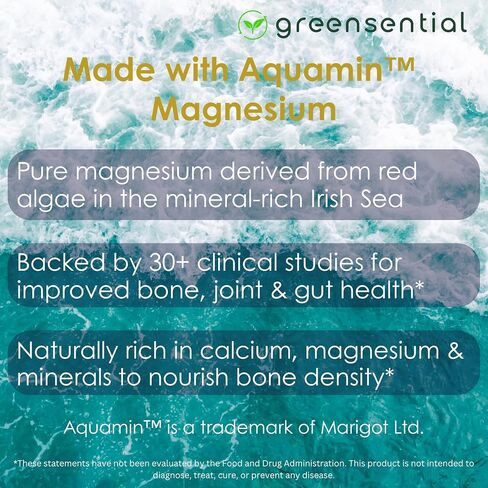 Magnesium Complex with Aquamin™ | 2-Month Supply | 500mg of Magnesium Glycinate, Citrate, Malate, Oxide & More to Support Stress Relief, Sleep, Muscles & Heart* | High Absorption |120 ct in Saudi Arabia