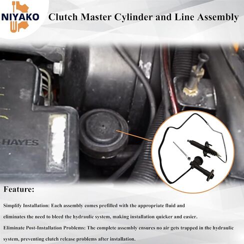 Clutch Master Cylinder and Line Assembly Replacement# CC649028 12385527 12387711 Fit 1992-1995 Chevy GMC C1500 C2500 C3500 K1500 K2500 K3500 in Saudi Arabia