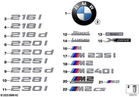 BMW Genuine 51148219237 Rear Emblem in Saudi Arabia