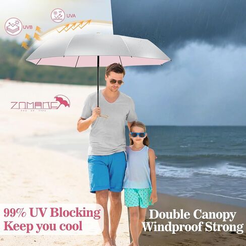ZOMAKE UV Umbrella for Sun Protection UPF 50+,43 Inch Travel Compact Sun Umbrellas UV Blocking Small Auto Open Portable for Walking in Saudi Arabia