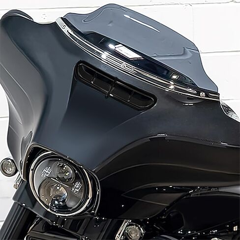 TCT-MOTORPARTS Black Batwing Inner Fairing Air Vent Fit For Harley Electra Glide Street Glide & Trike fairing 2014-2024 in Saudi Arabia