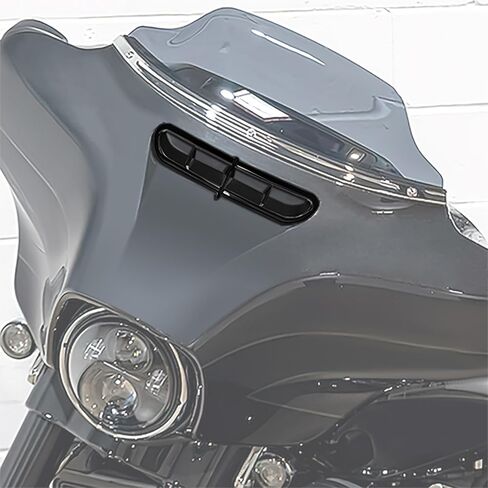 TCT-MOTORPARTS Black Batwing Inner Fairing Air Vent Fit For Harley Electra Glide Street Glide & Trike fairing 2014-2024 in Saudi Arabia