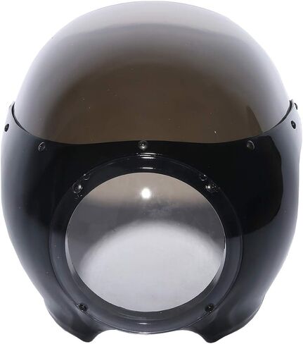 دراجة نارية XMT-Moto 5.75 "5-3/4" المصباح الشاشة الأسود والدخان Retro Cafe Racer Fits For Harley Davidson Sportster 1200 2004 2005 2007 2007 2008 in Kuwait