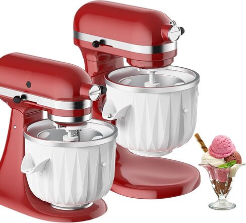 مرفق ثلج حلاق من GVODE لخلاط حامل KitchenAid، وآلة ثلج مخروطية الثلج مع شفرات خشنة ورقيقة، و8 قوالب مكعبات ثلج، وإكسسوارات ومرفقات مساعدة المطبخ in Kuwait
