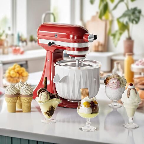 مرفق ثلج حلاق من GVODE لخلاط حامل KitchenAid، وآلة ثلج مخروطية الثلج مع شفرات خشنة ورقيقة، و8 قوالب مكعبات ثلج، وإكسسوارات ومرفقات مساعدة المطبخ in Kuwait