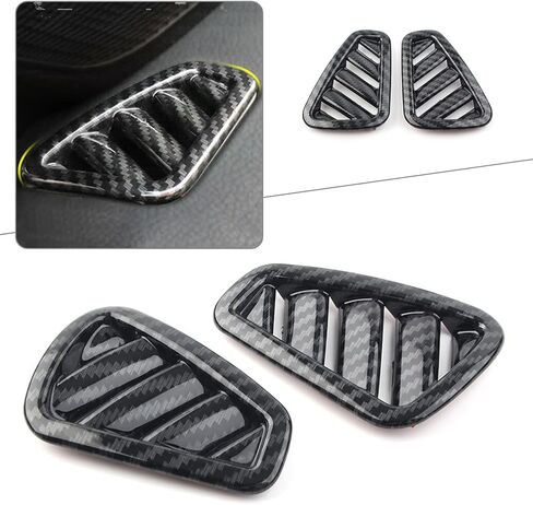 CNONEE1 ألياف الكربون الداخلية في الهواء العلوي inner هواء منفذ الهواء تنفيس إطار القطع ديكور داخلي لسيارة مرسيدس بنز A180L A200L 2019 in Kuwait