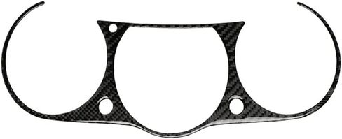 Cnonee1 Instrument Cluster Panel Cover Decorative Trim Sticker, Carbon Fiber Black Dash Gauge Instrument Cluster Panel Interior Trim Set for Nissan 350z With Navigation System & AMT 2006-2009 in Saudi Arabia