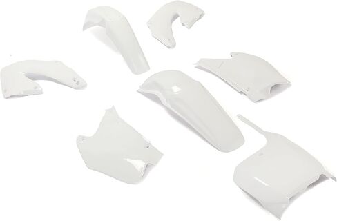 HECASA Complete Plastic Kit Bodywork Compatible with 2000-2001 Honda CR125R CR250R (Red&White) in Saudi Arabia